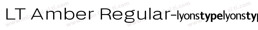 LT Amber Regular字体转换